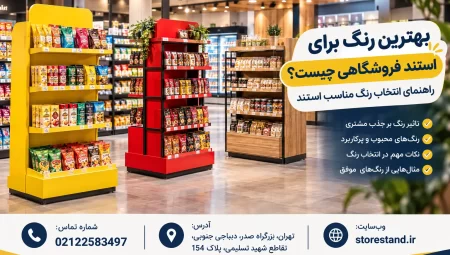 بهترین رنگ برای استند فروشگاهی چیست؟ راهنمای انتخاب رنگ مناسب استند