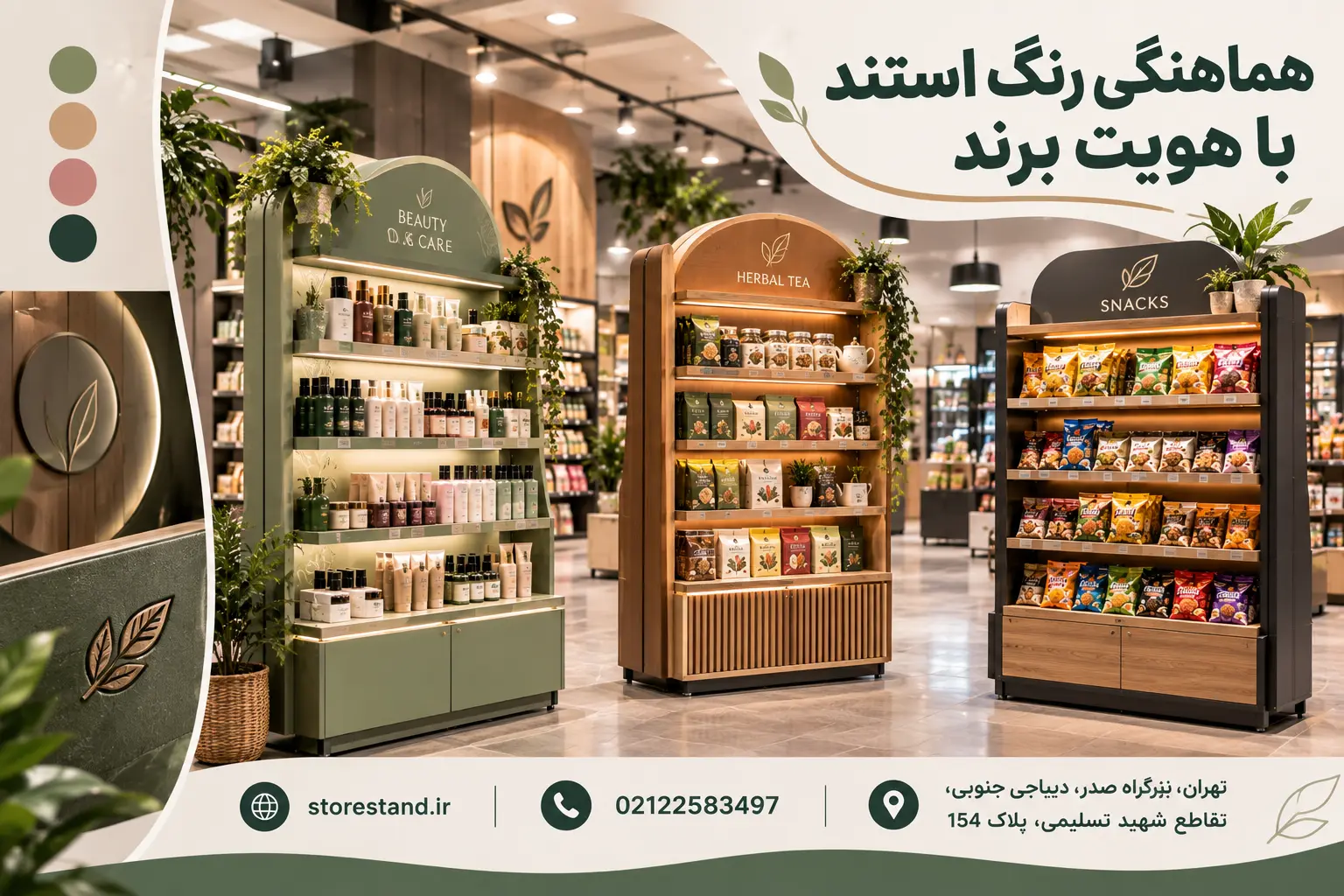 نکات کلیدی در هماهنگی رنگ استند با هویت برند
