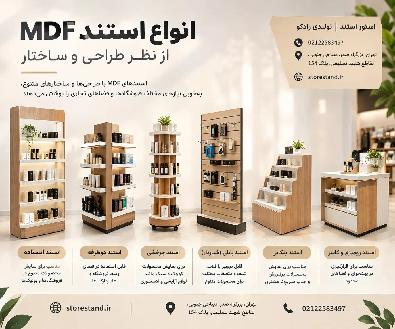 استند MDF